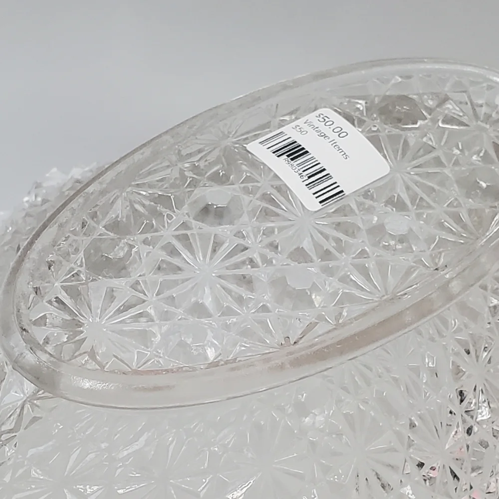 Cut glass dish